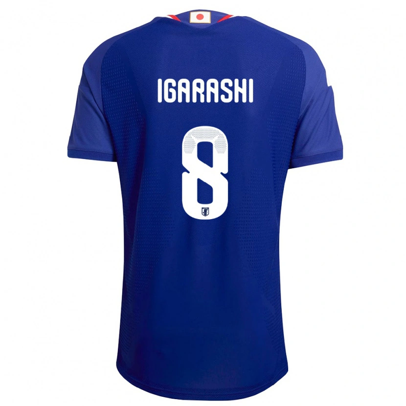 Danxenレディース日本Ryo Igarashi#8青 白 赤ホームシャツ26-28ジャージーユニフォーム