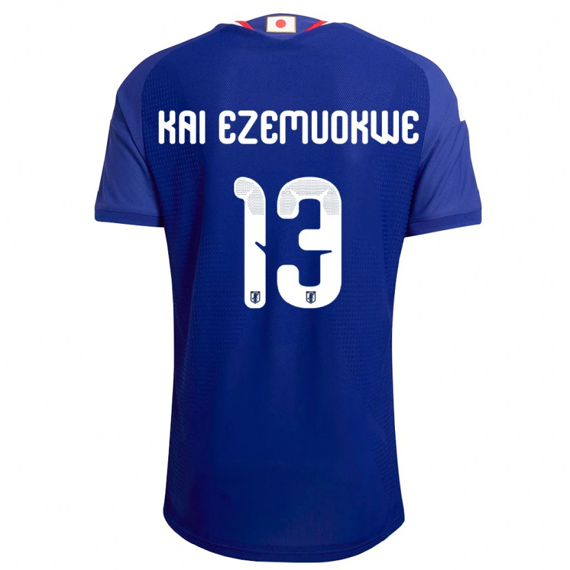 Danxenレディース日本エゼモクェ・チメヅェ海#13青 白 赤ホームシャツ26-28ジャージーユニフォーム