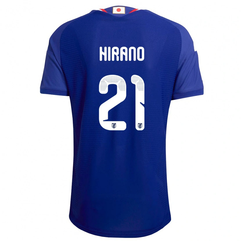 Danxenレディース日本Ryota Hirano#21青 白 赤ホームシャツ26-28ジャージーユニフォーム