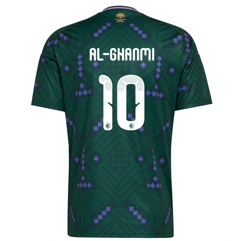 DanxenレディースサウジアラビアOmar Al-Ghanmi#10緑 紫 白ホームシャツ26-28ジャージーユニフォーム