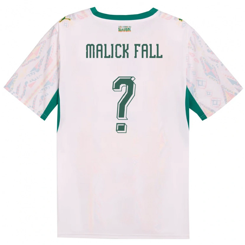 DanxenレディースセネガルEl Hadji Malick Fall#0白 緑 黄ホームシャツ26-28ジャージーユニフォーム