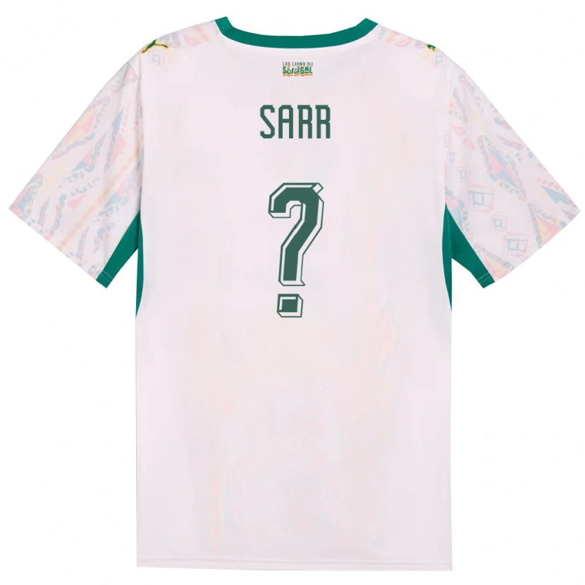 DanxenレディースセネガルAssane Sarr#0白 緑 黄ホームシャツ26-28ジャージーユニフォーム