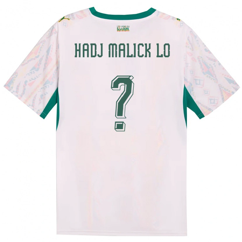 DanxenレディースセネガルEl Hadj Malick Lo#0白 緑 黄ホームシャツ26-28ジャージーユニフォーム