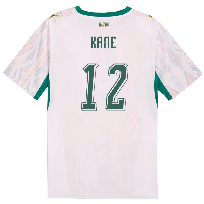 DanxenレディースセネガルIssa Kane#12白 緑 黄ホームシャツ26-28ジャージーユニフォーム
