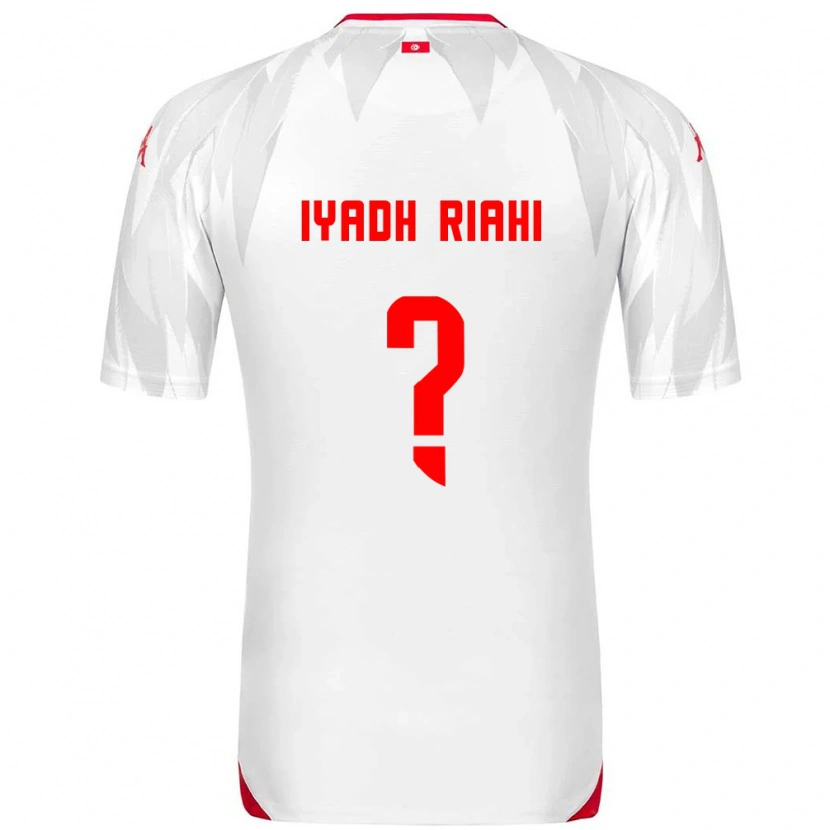 DanxenレディースチュニジアMohamed Iyadh Riahi#0白 赤ホームシャツ26-28ジャージーユニフォーム