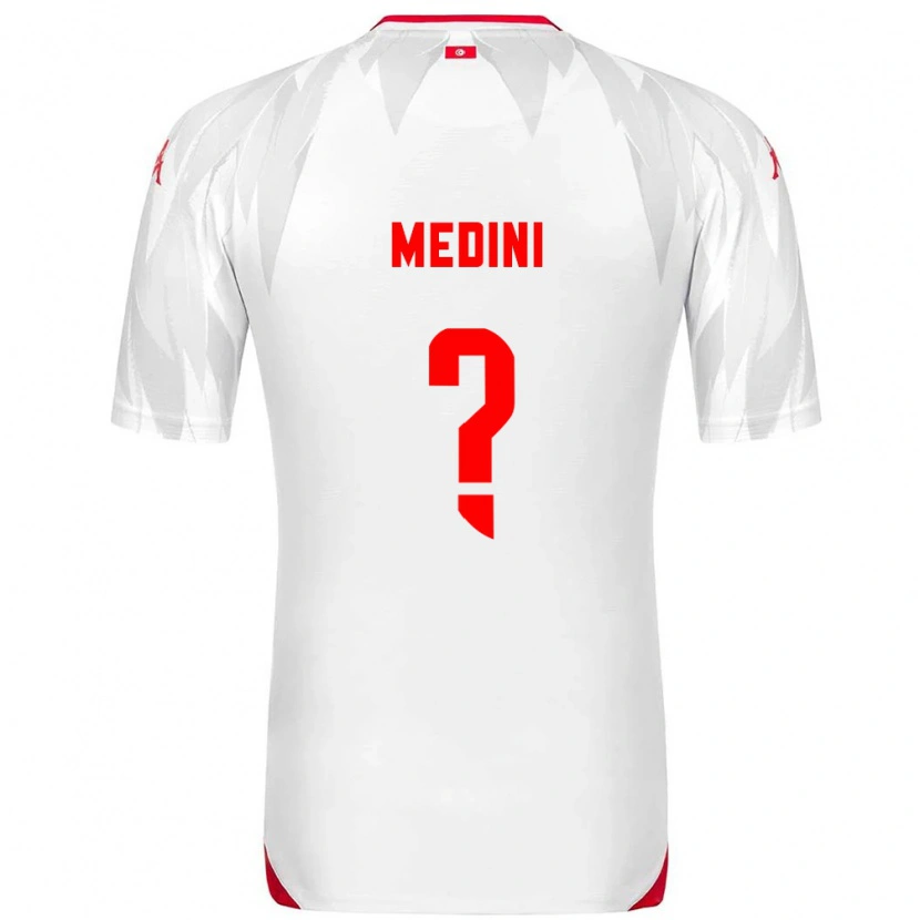 DanxenレディースチュニジアIssa Medini#0白 赤ホームシャツ26-28ジャージーユニフォーム