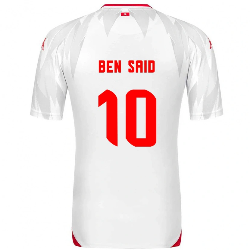 DanxenレディースチュニジアYoussef Ben Said#10白 赤ホームシャツ26-28ジャージーユニフォーム