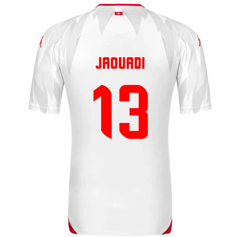 DanxenレディースチュニジアAssim Jaouadi#13白 赤ホームシャツ26-28ジャージーユニフォーム