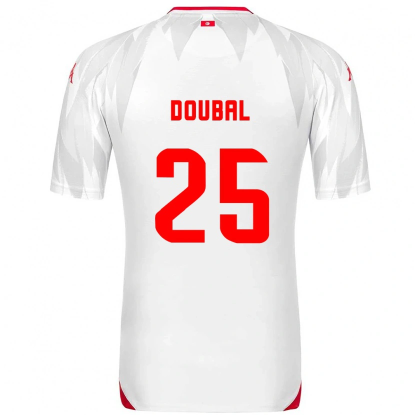 DanxenレディースチュニジアAnis Doubal#25白 赤ホームシャツ26-28ジャージーユニフォーム