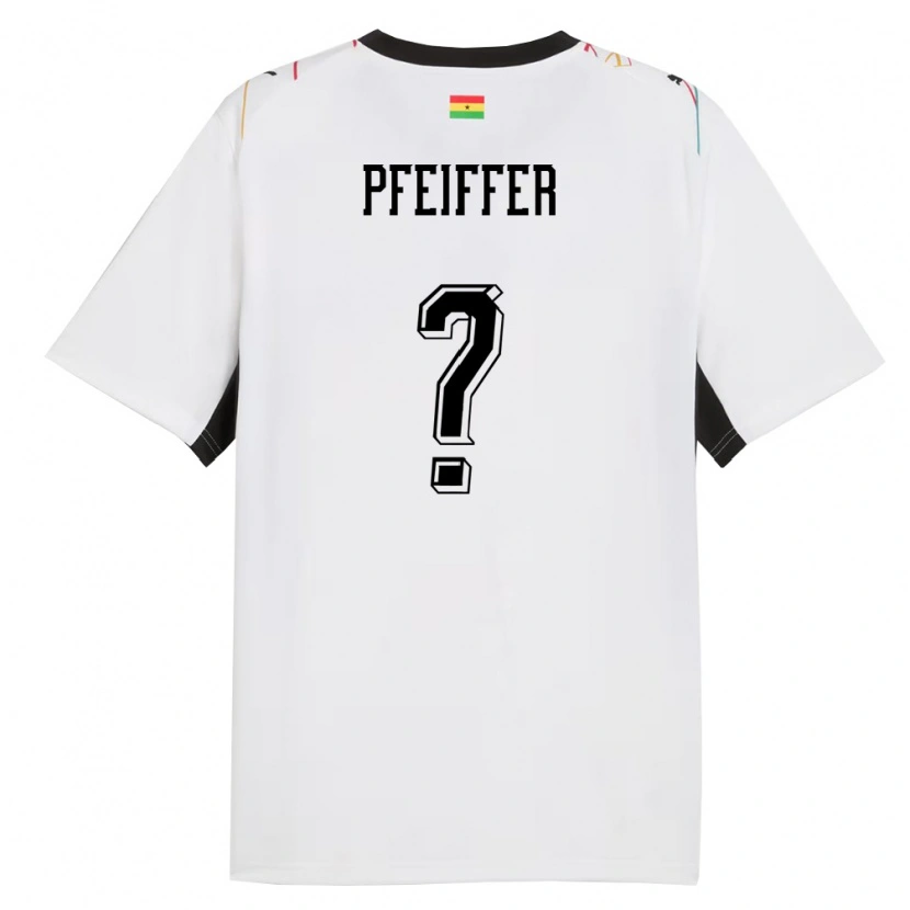 Danxenレディースガーナパトリック・ファイファー#0白 黒 黄ホームシャツ26-28ジャージーユニフォーム