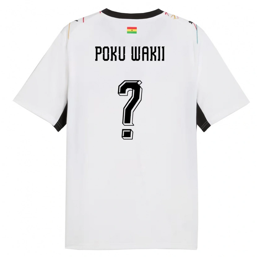 DanxenレディースガーナGodfred Poku Wakii#0白 黒 黄ホームシャツ26-28ジャージーユニフォーム