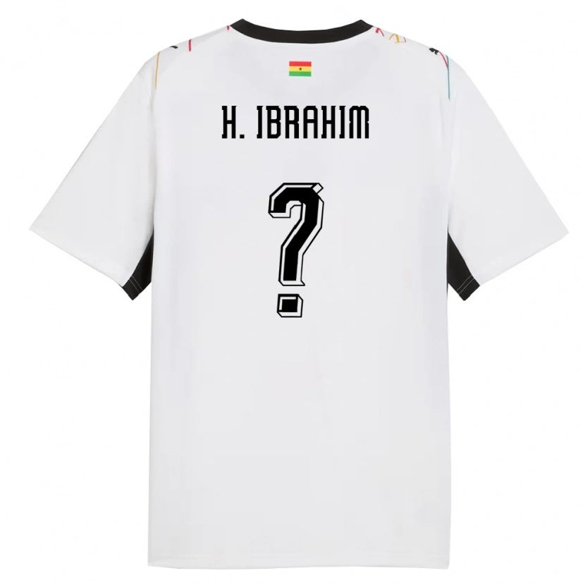 DanxenレディースガーナHafiz Ibrahim#0白 黒 黄ホームシャツ26-28ジャージーユニフォーム