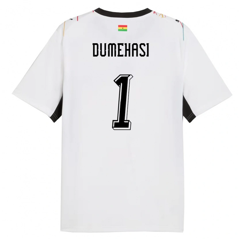 Danxenレディースガーナファファリ・ドゥメハシ#1白 黒 黄ホームシャツ26-28ジャージーユニフォーム