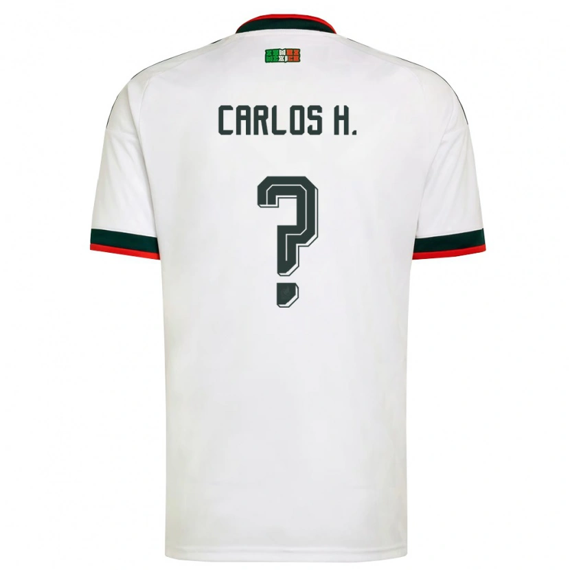 DanxenレディースメキシコCarlos Hernández#0白 バーガンディ 緑アウェイシャツ26-28ジャージーユニフォーム
