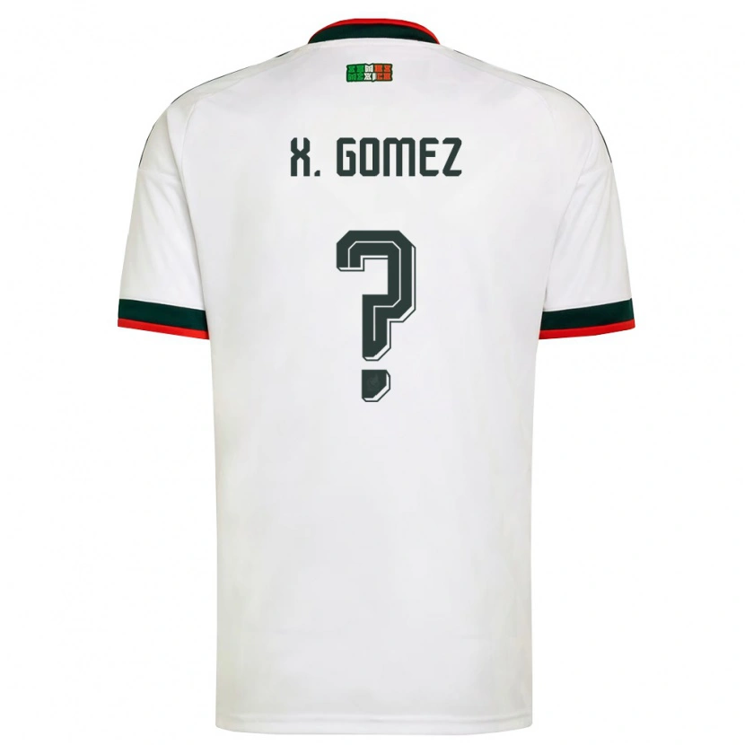 DanxenレディースメキシコXavier Gómez#0白 バーガンディ 緑アウェイシャツ26-28ジャージーユニフォーム