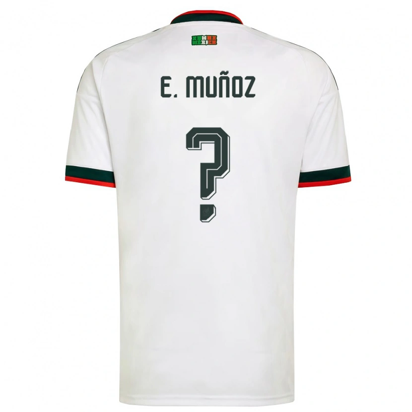 DanxenレディースメキシコEmiliano Muñoz#0白 バーガンディ 緑アウェイシャツ26-28ジャージーユニフォーム