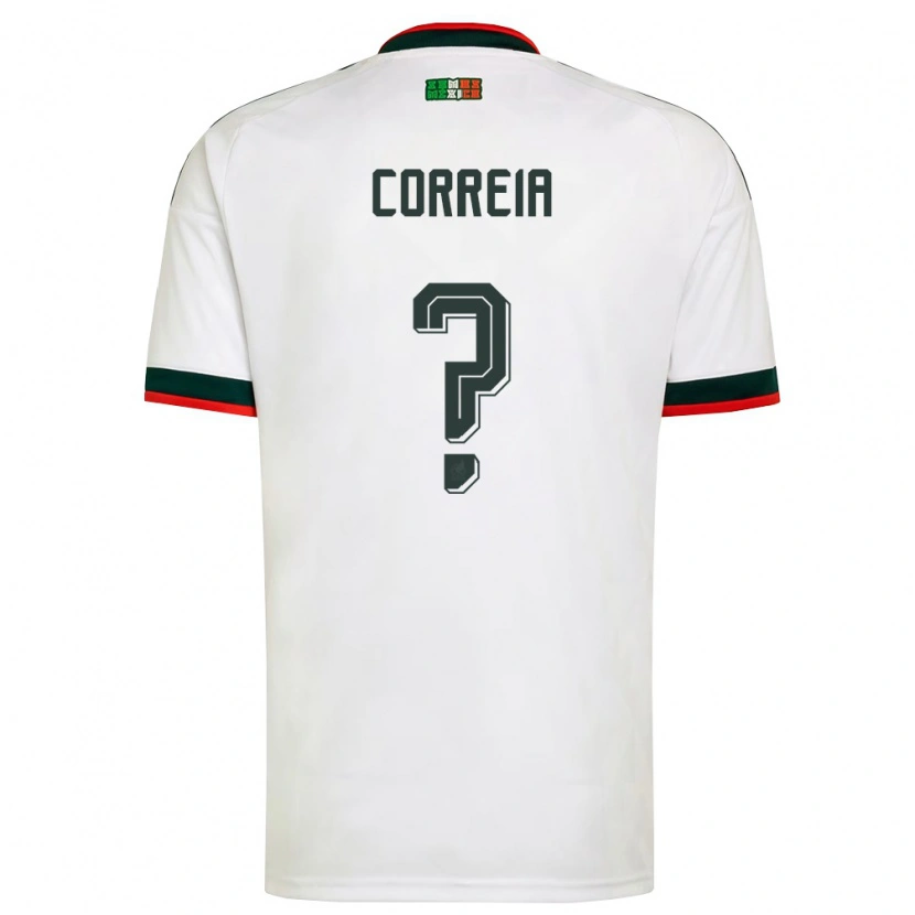 DanxenレディースメキシコMatteo Correia#0白 バーガンディ 緑アウェイシャツ26-28ジャージーユニフォーム