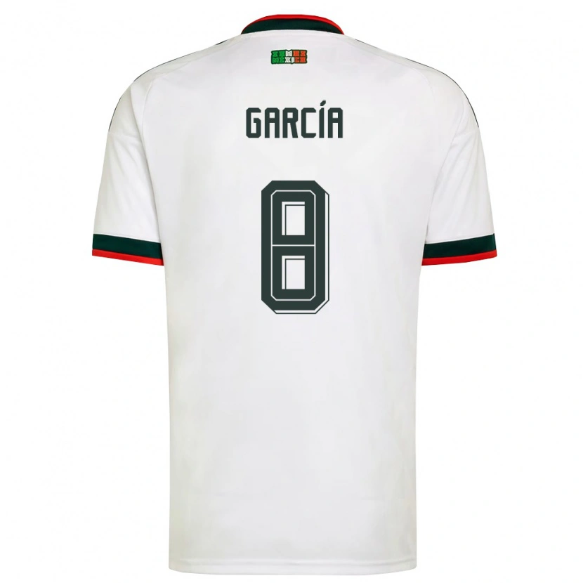 DanxenレディースメキシコGael García#8白 バーガンディ 緑アウェイシャツ26-28ジャージーユニフォーム