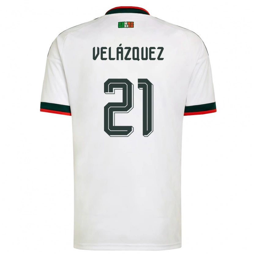 DanxenレディースメキシコMatías Velázquez#21白 バーガンディ 緑アウェイシャツ26-28ジャージーユニフォーム