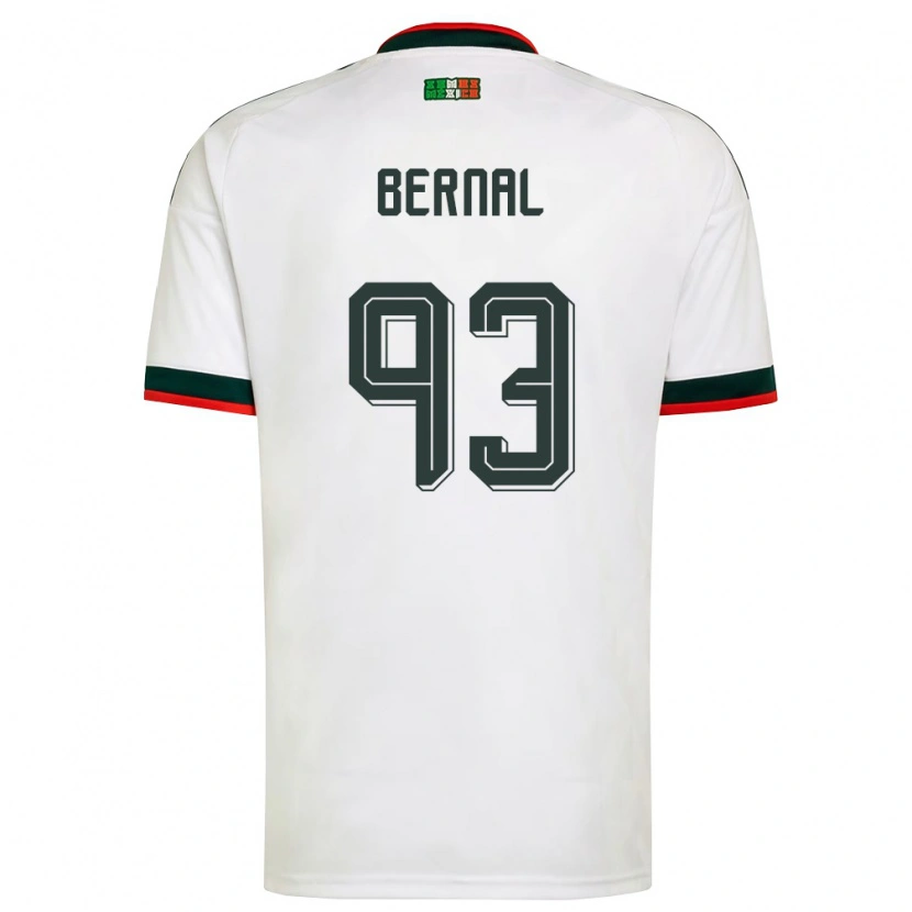 Danxenレディースメキシコレベッカ・ベルナル#93白 バーガンディ 緑アウェイシャツ26-28ジャージーユニフォーム