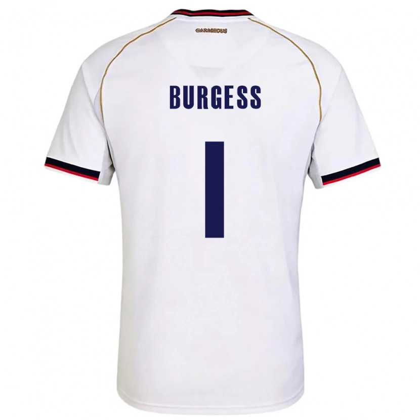 DanxenレディースパナマCecilio Burgess#1白 赤アウェイシャツ26-28ジャージーユニフォーム