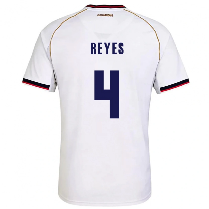 DanxenレディースパナマArián Reyes#4白 赤アウェイシャツ26-28ジャージーユニフォーム