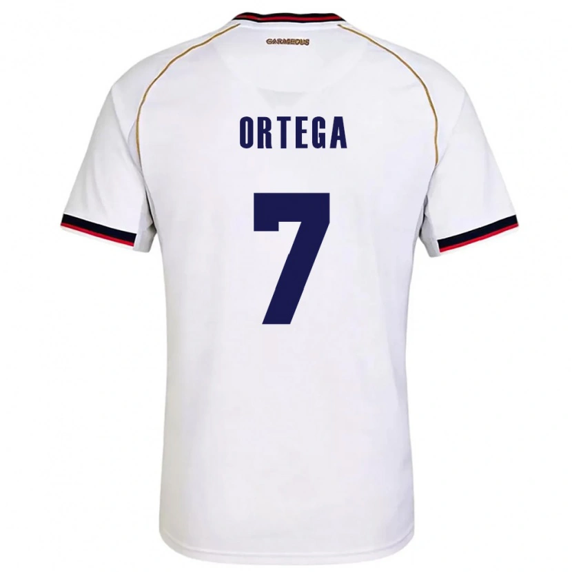 DanxenレディースパナマMauro Ortega#7白 赤アウェイシャツ26-28ジャージーユニフォーム