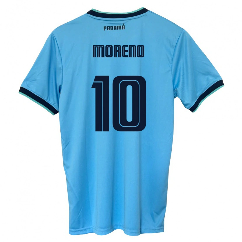 DanxenレディースパナマÉric Moreno#10空色 黒アウェイシャツ26-28ジャージーユニフォーム