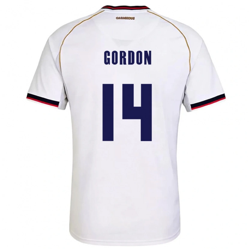DanxenレディースパナマYassir Gordon#14白 赤アウェイシャツ26-28ジャージーユニフォーム