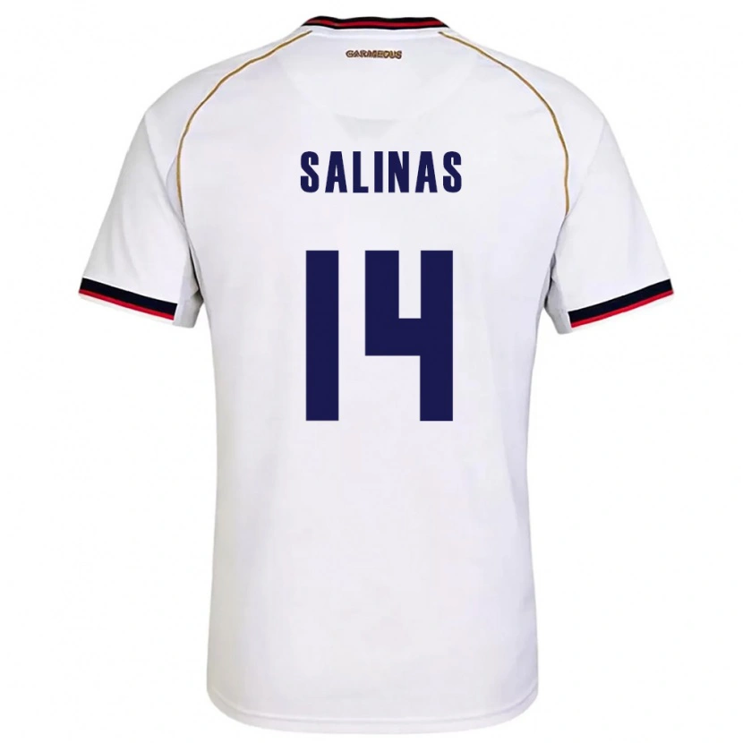 DanxenレディースパナマAbraham Salinas#14白 赤アウェイシャツ26-28ジャージーユニフォーム