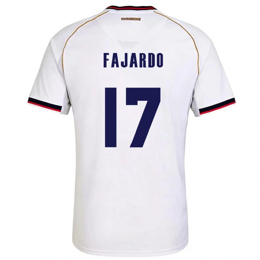 DanxenレディースパナマJosé Fajardo#17白 赤アウェイシャツ26-28ジャージーユニフォーム