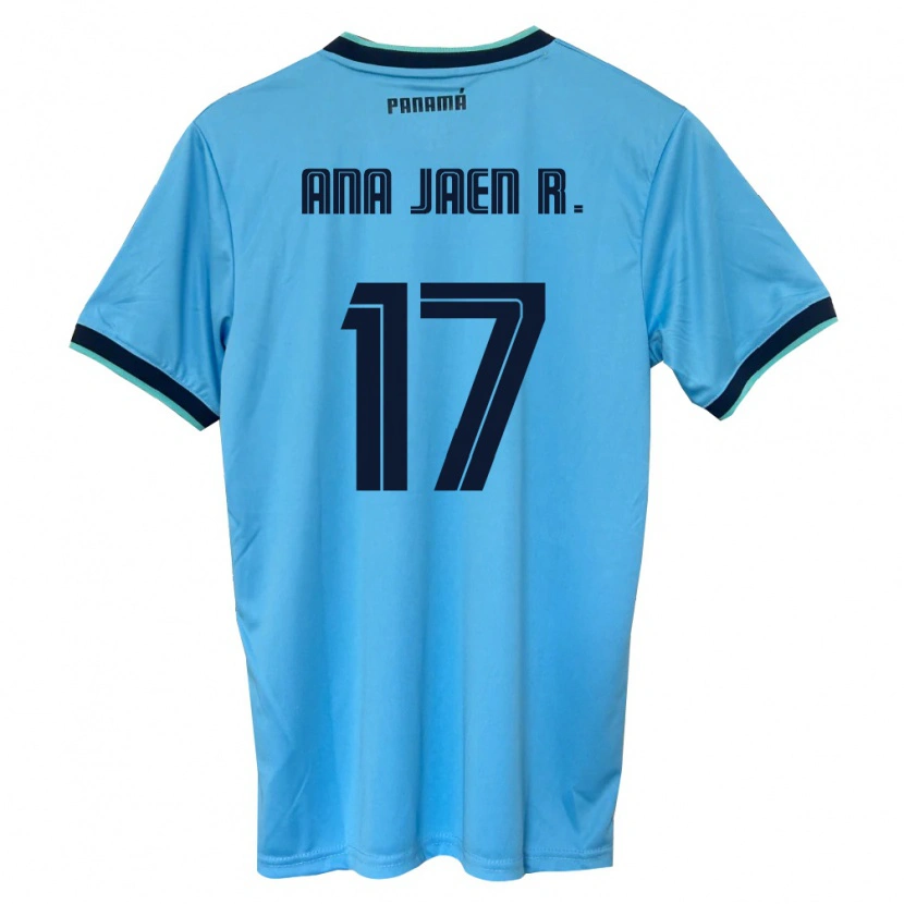 DanxenレディースパナマAna Jaén Rodríguez#17空色 黒アウェイシャツ26-28ジャージーユニフォーム