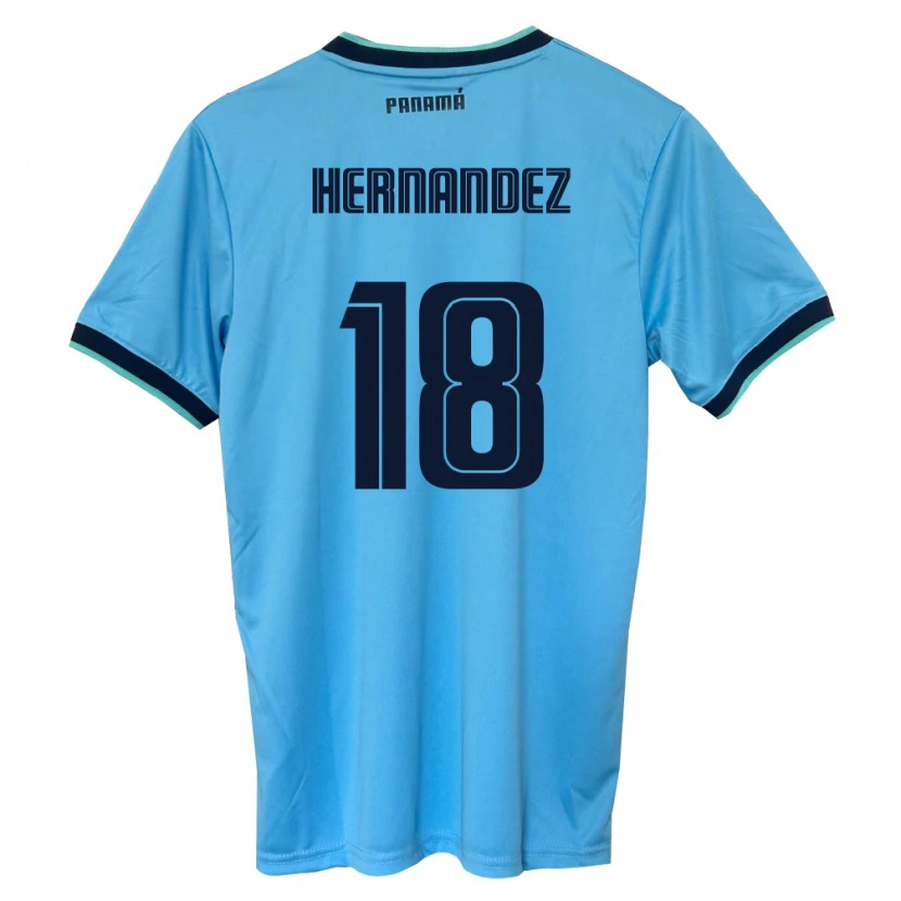 DanxenレディースパナマErika Hernández#18空色 黒アウェイシャツ26-28ジャージーユニフォーム