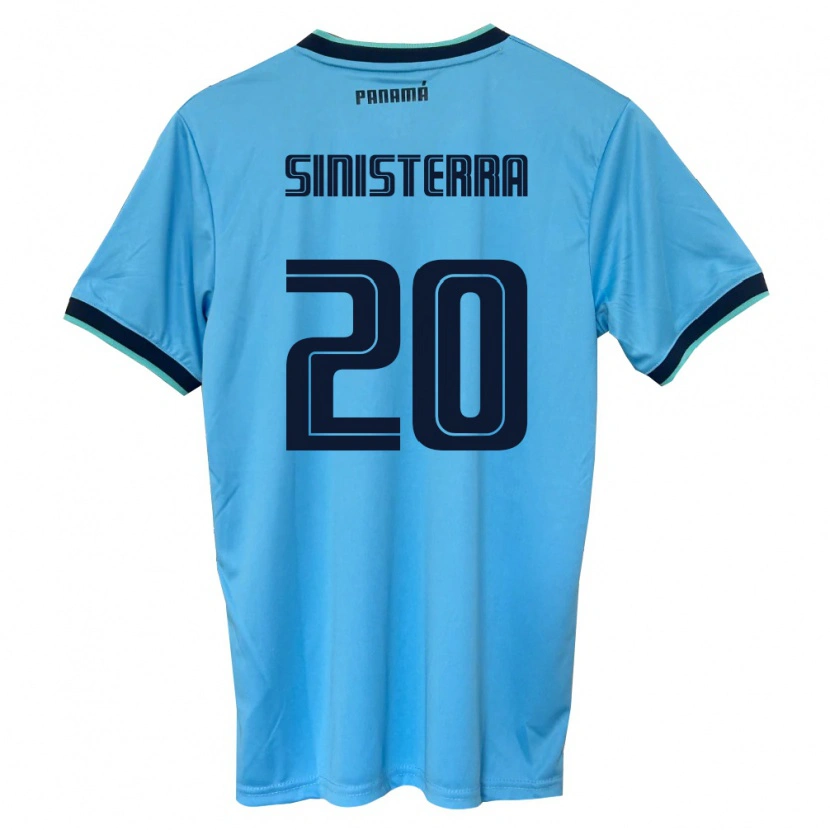 DanxenレディースパナマCarlos Sinisterra#20空色 黒アウェイシャツ26-28ジャージーユニフォーム