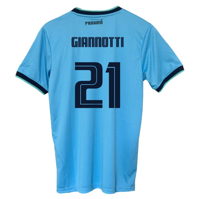 DanxenレディースパナマDaniel Giannotti#21空色 黒アウェイシャツ26-28ジャージーユニフォーム