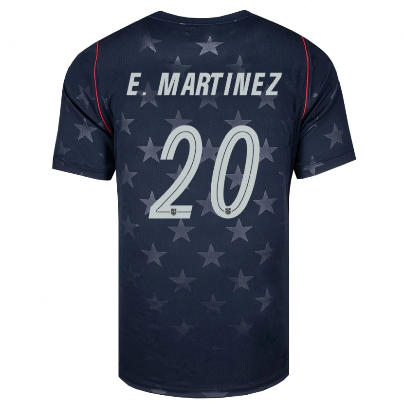 Danxenレディースアメリカ合衆国エンリケ・マルティネス#20黒 白 赤アウェイシャツ26-28ジャージーユニフォーム