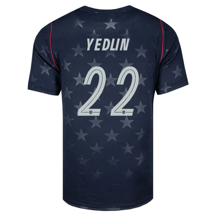Danxenレディースアメリカ合衆国デアンドレ・イェドリン#22黒 白 赤アウェイシャツ26-28ジャージーユニフォーム