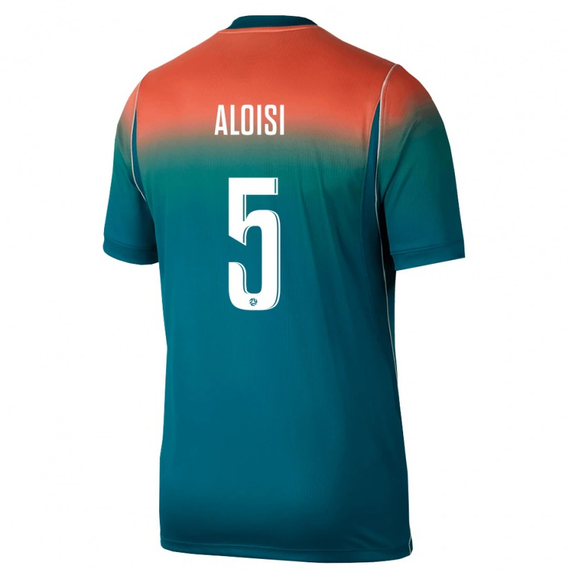 DanxenレディースオーストラリアMatias Aloisi#5緑 ピンクアウェイシャツ26-28ジャージーユニフォーム