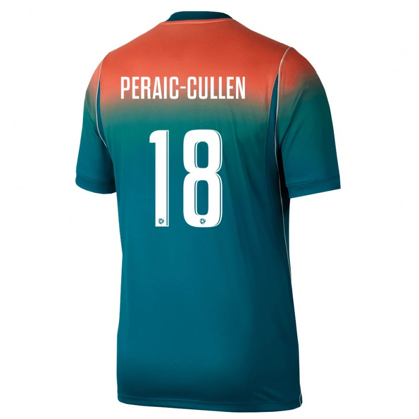 DanxenレディースオーストラリアDylan Peraić-Cullen#18緑 ピンクアウェイシャツ26-28ジャージーユニフォーム
