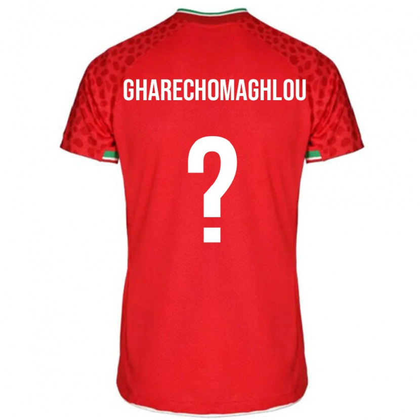 DanxenレディースイランOmid Gharechomaghlou#0赤 白アウェイシャツ26-28ジャージーユニフォーム