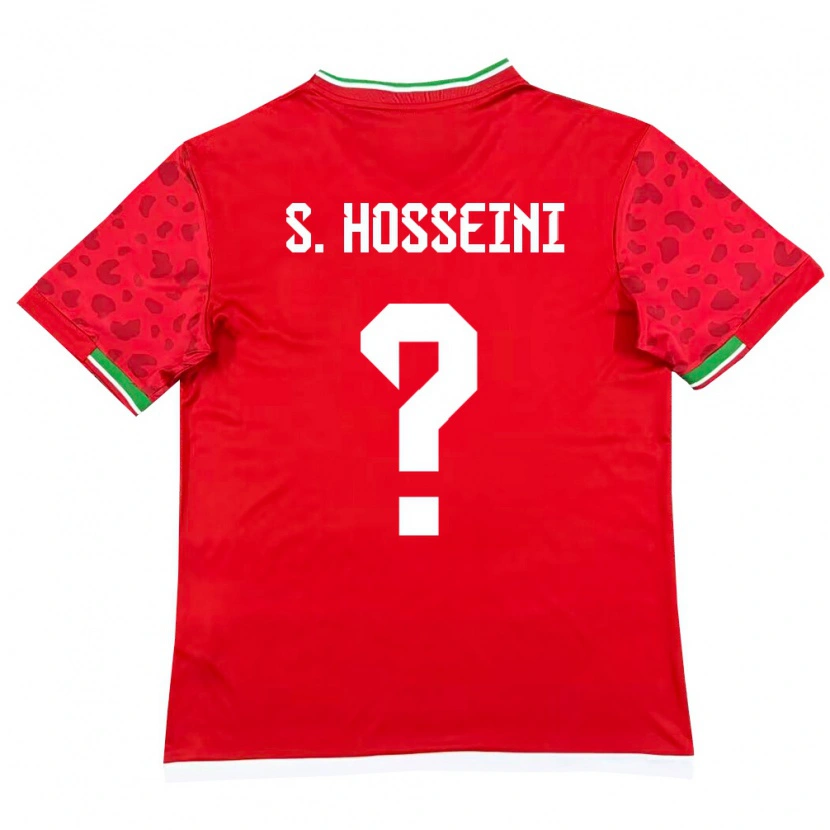 DanxenレディースイランSeyed Mohammadjavad Hosseini#0赤 白アウェイシャツ26-28ジャージーユニフォーム