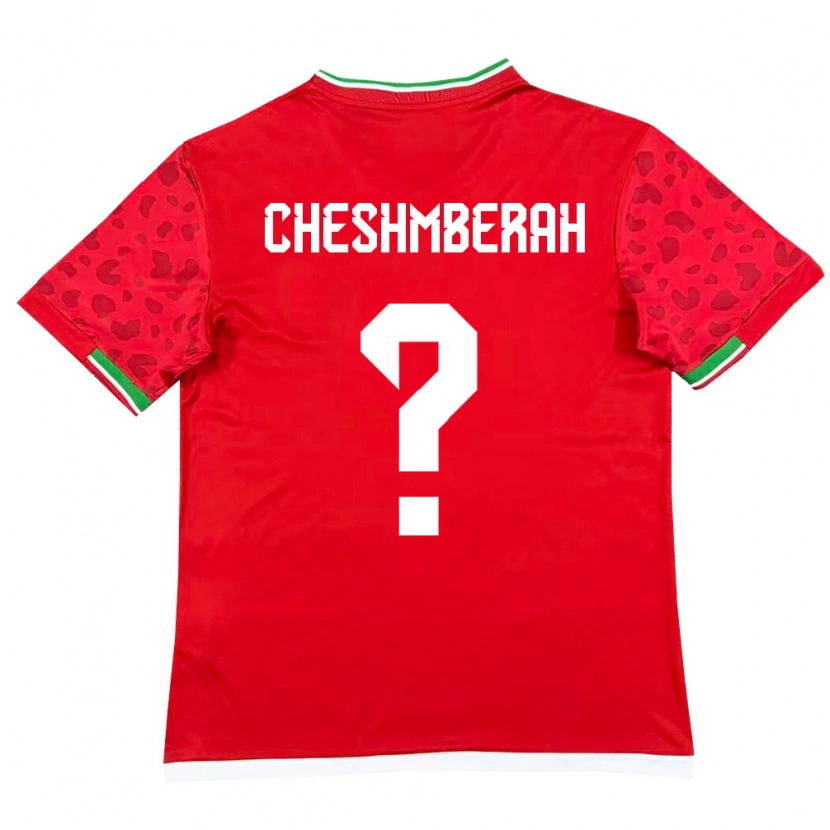 DanxenレディースイランMehdi Cheshmberah#0赤 白アウェイシャツ26-28ジャージーユニフォーム