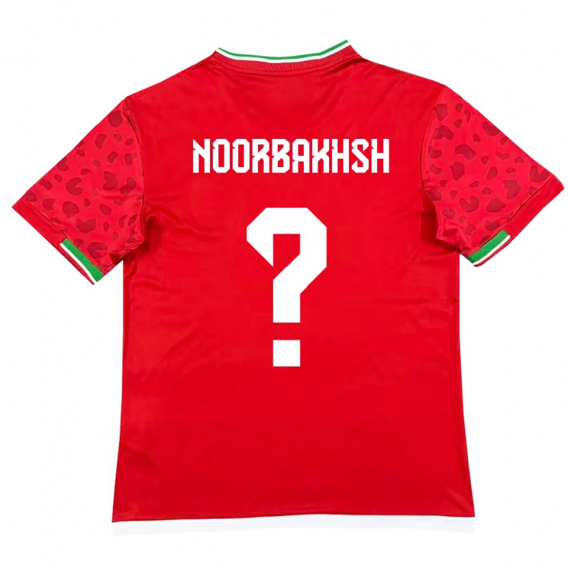 DanxenレディースイランDanial Noorbakhsh#0赤 白アウェイシャツ26-28ジャージーユニフォーム
