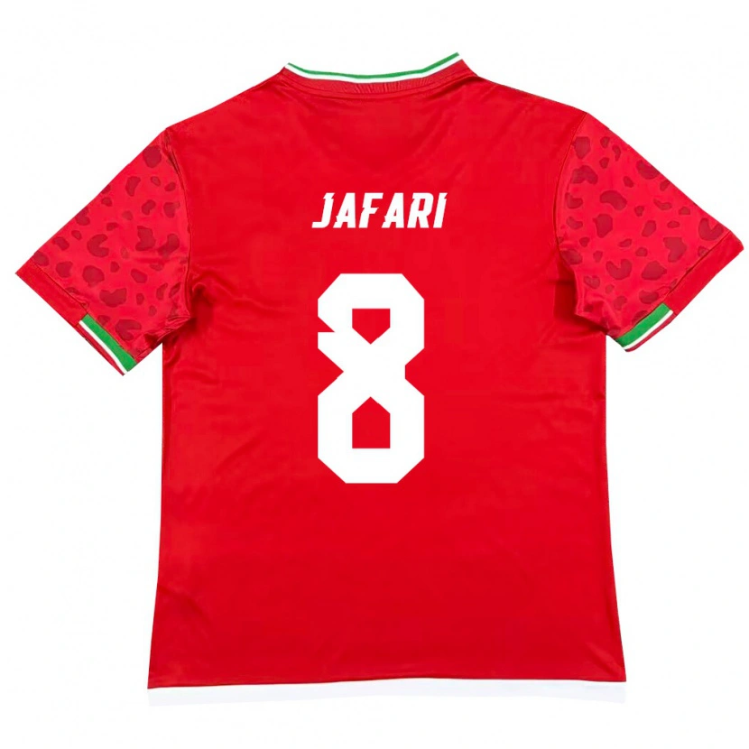 DanxenレディースイランPouya Jafari#8赤 白アウェイシャツ26-28ジャージーユニフォーム