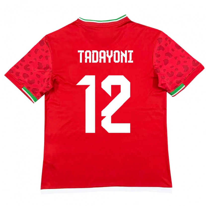 DanxenレディースイランMorteza Tadayoni#12赤 白アウェイシャツ26-28ジャージーユニフォーム
