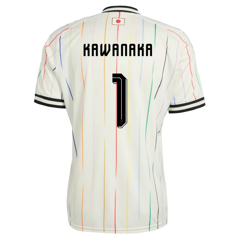 Danxenレディース日本Aoto Kawanaka#1白 黒アウェイシャツ26-28ジャージーユニフォーム