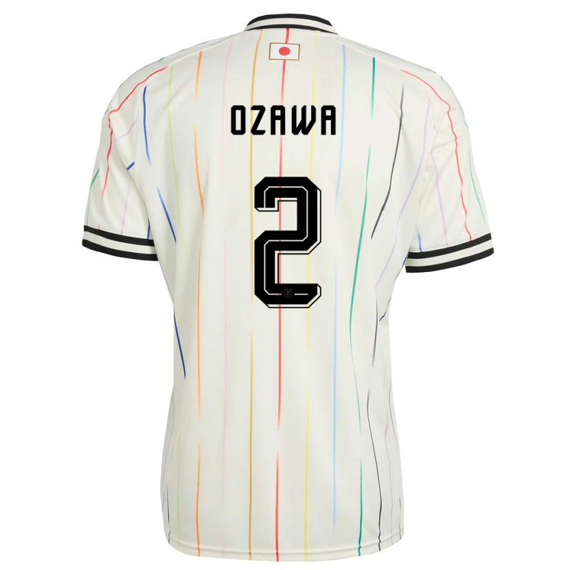 Danxenレディース日本春樹 小沢#2白 黒アウェイシャツ26-28ジャージーユニフォーム
