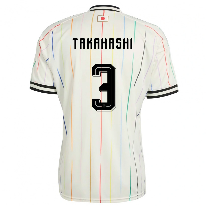 Danxenレディース日本髙橋センダゴルタ仁胡#3白 黒アウェイシャツ26-28ジャージーユニフォーム