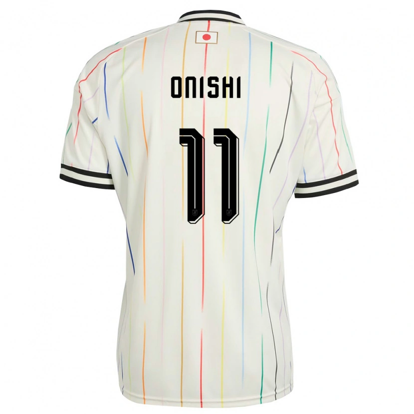 Danxenレディース日本Ritsu Onishi#11白 黒アウェイシャツ26-28ジャージーユニフォーム