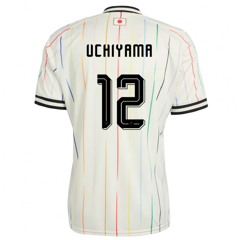 Danxenレディース日本ショタ・ウチヤマ#12白 黒アウェイシャツ26-28ジャージーユニフォーム